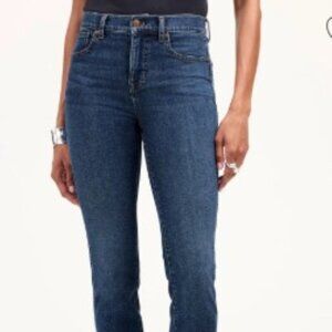 Madewell Mid-Rise Tall Stove Pipe Jeans Size 31T Inseam 33" Deming Wash